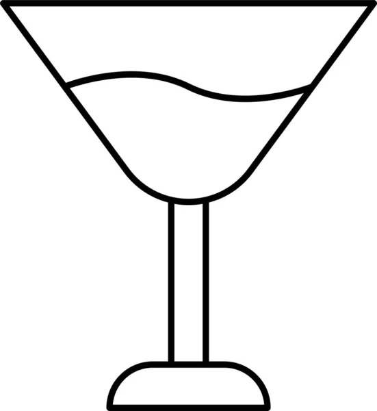 Alcohol Glass Juice Icon Mixed Category —  Vetores de Stock