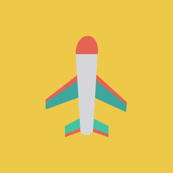 Іконка Повітряного Боксу Літака Плоскому Стилі — стоковий вектор
