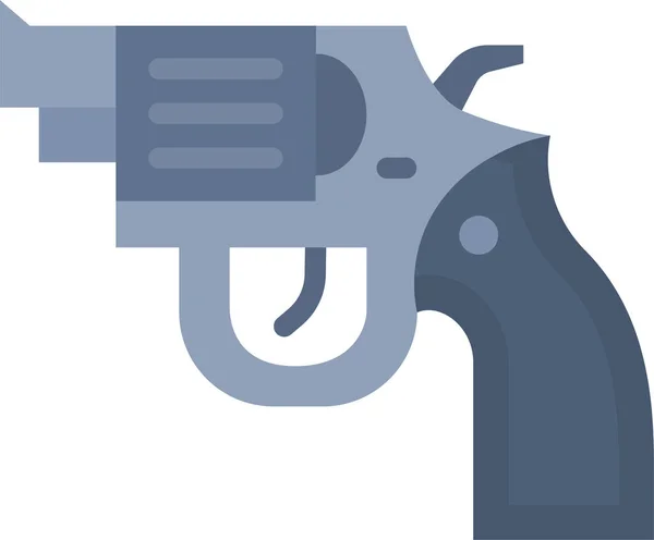 Carabina Peligro Pistola Icono Estilo Plano — Vector de stock