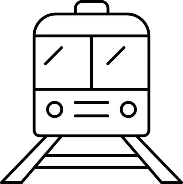 Tren Tren Metro Icono — Vector de stock