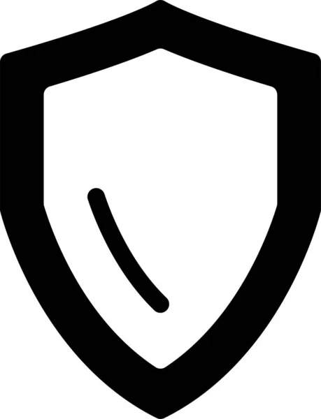 Verrouillé Protéger Icône Protection Dans Style Solide — Image vectorielle