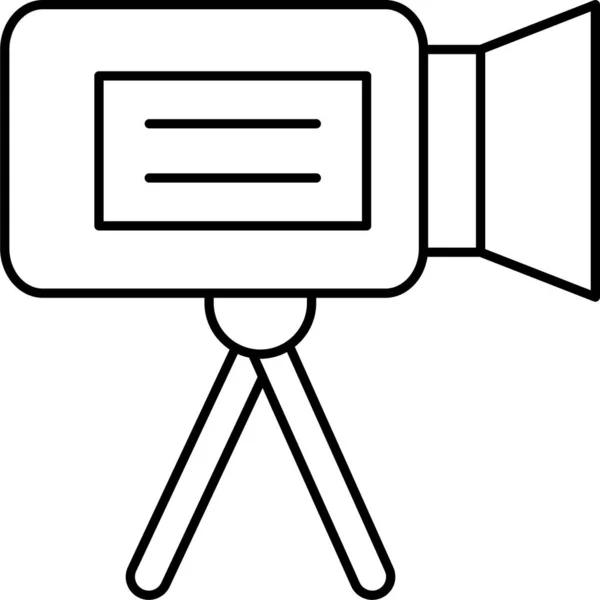 Camera Cinema Movie Icon Film Video Category — Vetor de Stock
