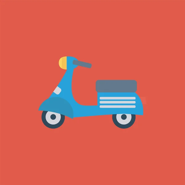 Icono Entrega Bicicleta Automática Estilo Plano — Vector de stock