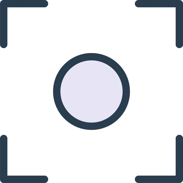 Camera Capture Focus Icon Filled Outline Style — Stock vektor