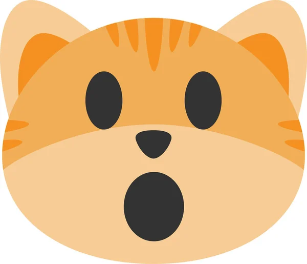 Ikona Emoji Kočky — Stockový vektor