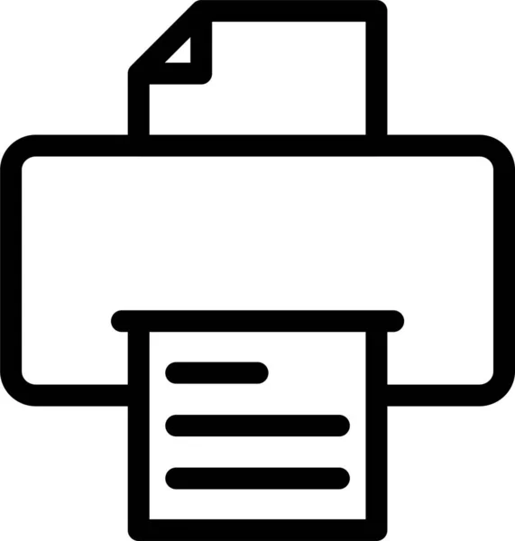 Copiar Icono Del Fax Del Dispositivo Estilo Del Esquema — Vector de stock
