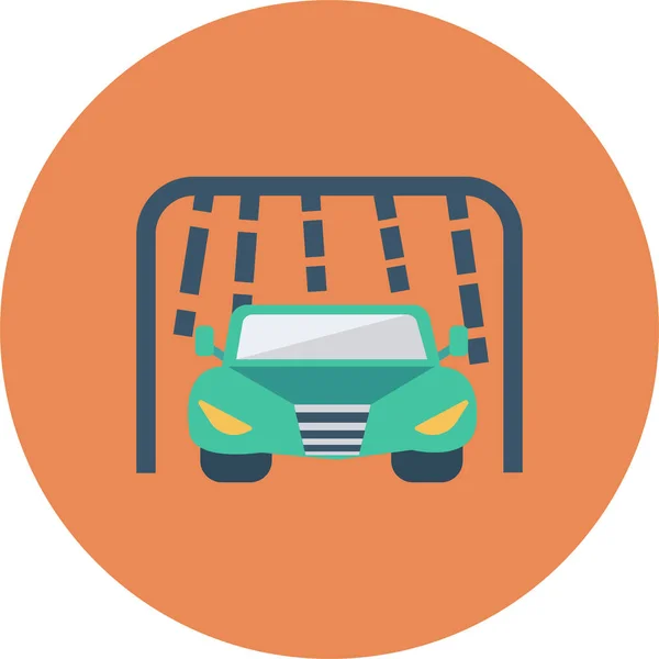 Icône Transport Automobile Voiture Dans Style Plat — Image vectorielle
