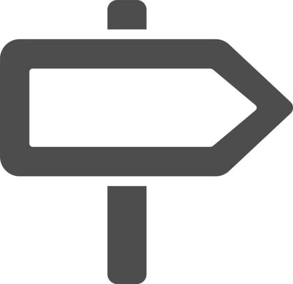 Signboard Icon Vector Illustration — Stok Vektör