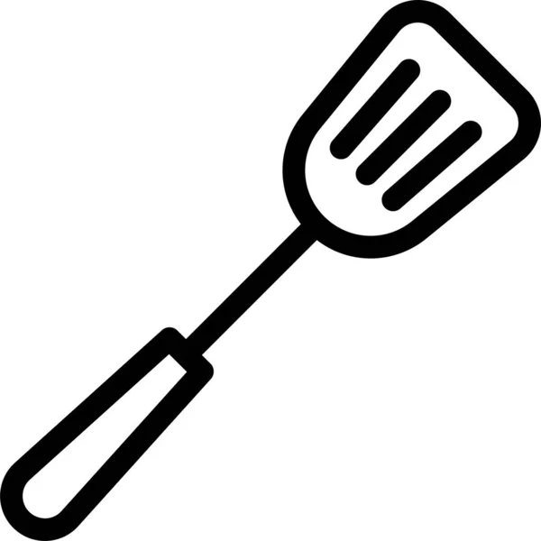 Gotowanie Żywności Kuchnia Ikona Zarysie Stylu — Wektor stockowy