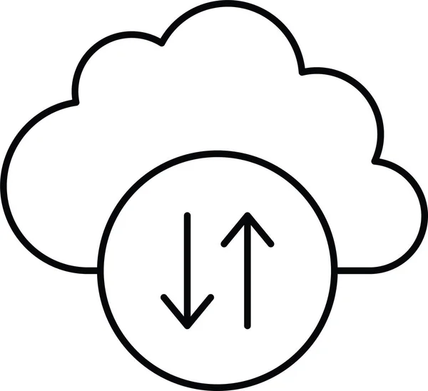 Icono Almacenamiento Del Servidor Nube — Archivo Imágenes Vectoriales
