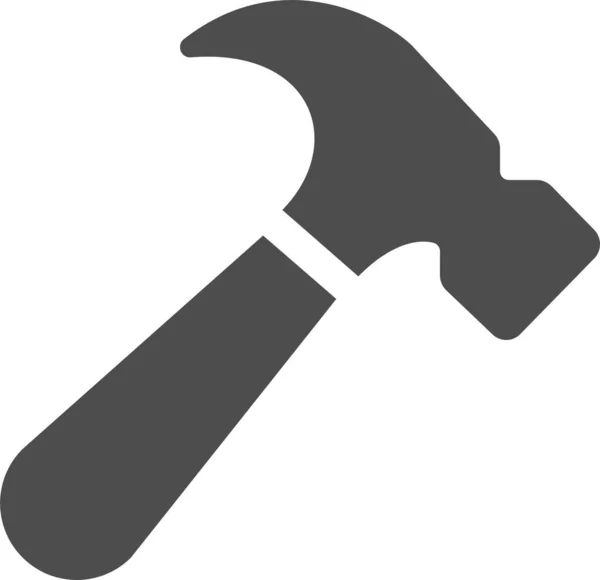 Hammer Web Icon Simple Design — Stock Vector