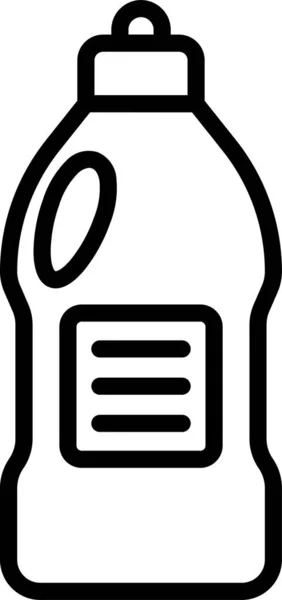 Liquid Bottle Washroom Icon Outline Style — Vetor de Stock
