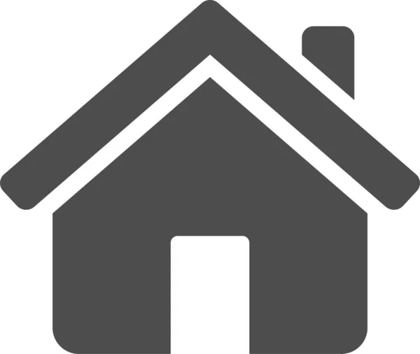 Home Icon Vector Style Flat Iconic Symbol Gray Color White — Vetor de Stock