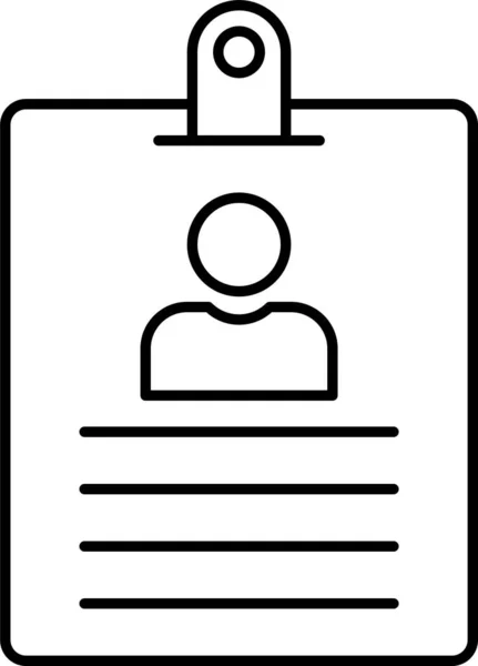 轮廓样式的徽章卡标识图标 — 图库矢量图片