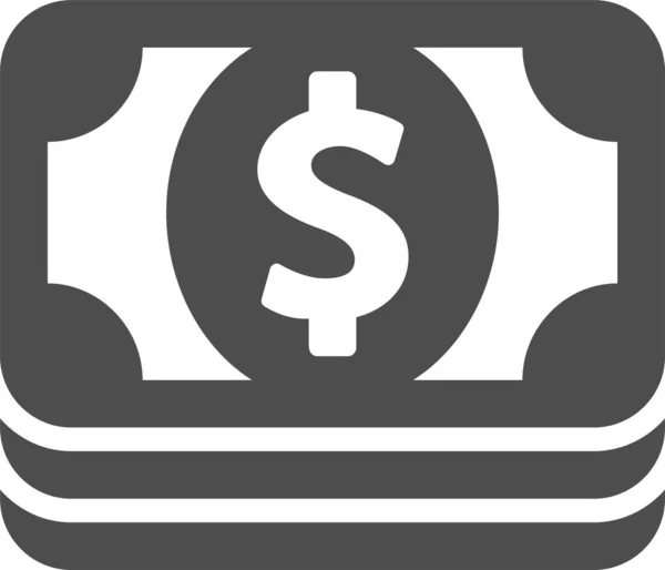 Dólar Ícone Web Design Simples — Vetor de Stock