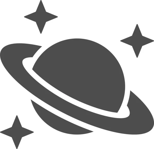 Planeten Web Ikone Einfaches Design — Stockvektor