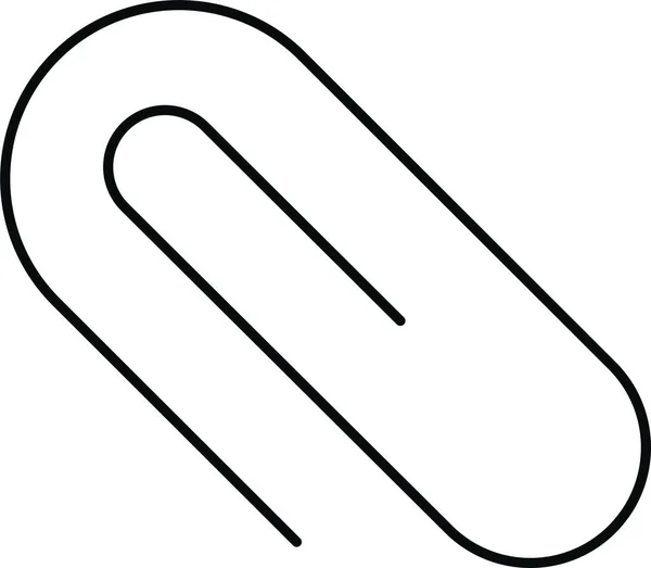 Attach Clip Pin Icon Outline Style — 图库矢量图片