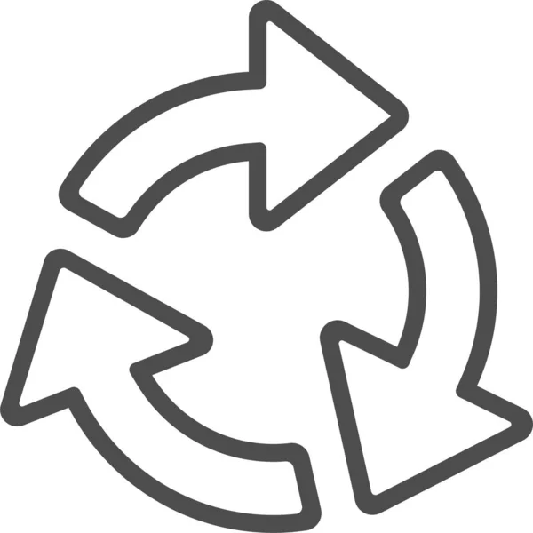 Recycle Arrows Web Icon — Stockový vektor