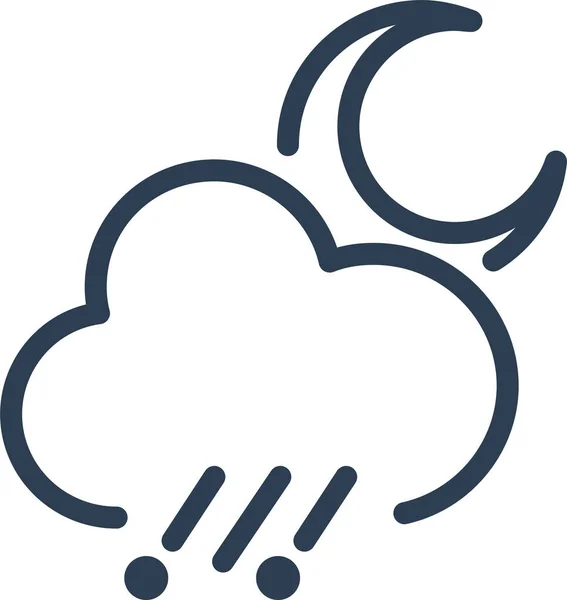 Cloud Forecast Hail Icon — Stock Vector
