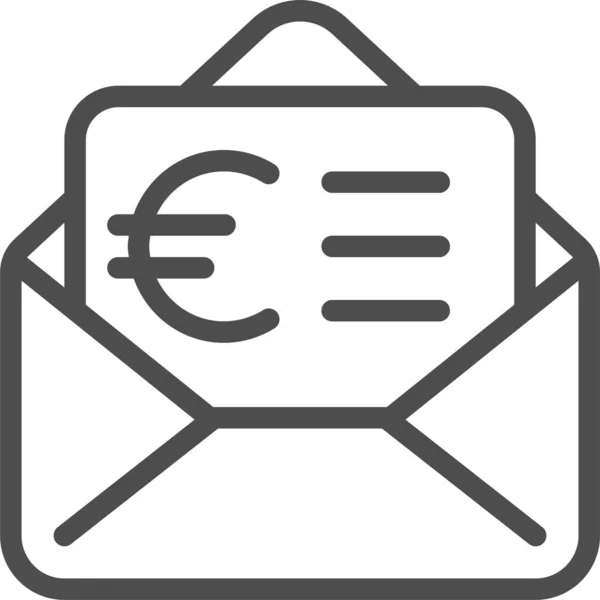 Euro Icono Web Ilustración Simple — Archivo Imágenes Vectoriales