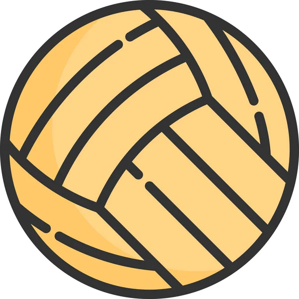 Activity Ball Competition Icon Filled Outline Style — Stock vektor