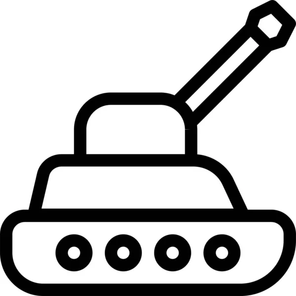 Auto Public Tank Icon Outline Style —  Vetores de Stock