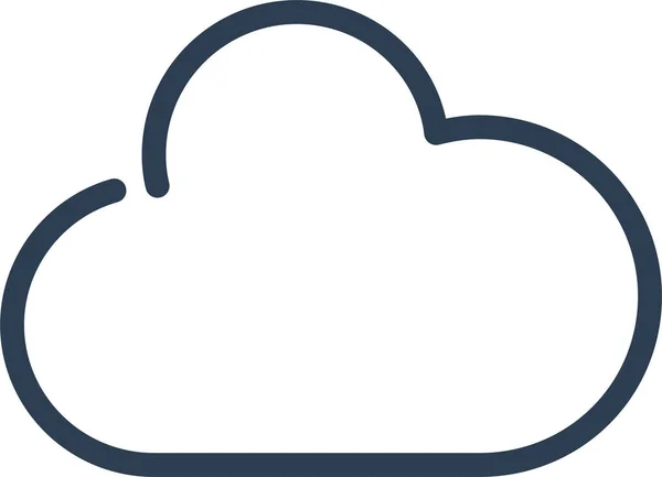 Cloud Cloud Cloud Network Icon — Vector de stoc
