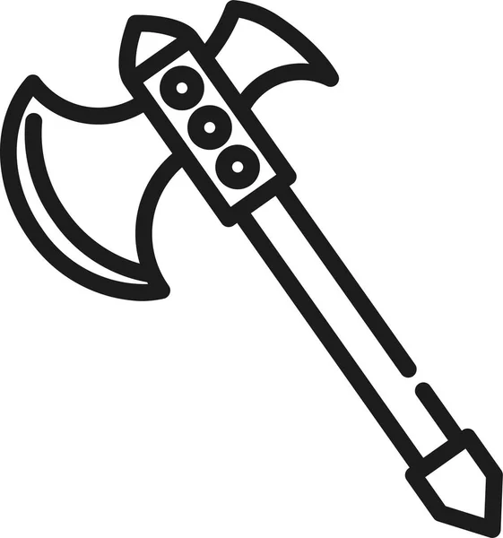 Axe Blade Hatchet Icon Outline Style — Stock vektor