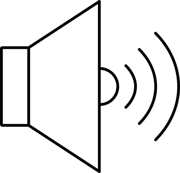 Icono Sonido Cine Audio Categoría Cine Vídeo — Vector de stock