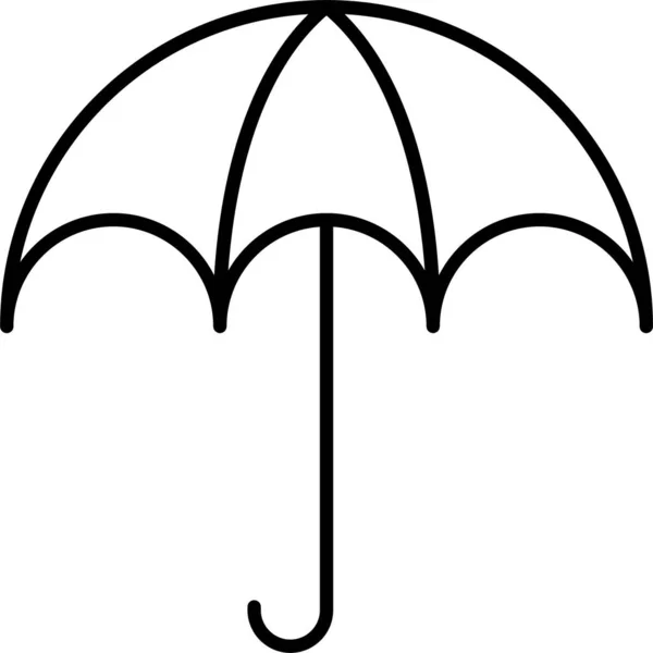 Şemsiye Yağmuru Hava Simgesi — Stok Vektör