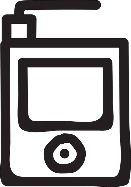 Значок Антенного Язку Fmradio Стилі Контурів — стоковий вектор