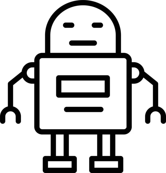 Machine Robot Science Icon — Stock Vector