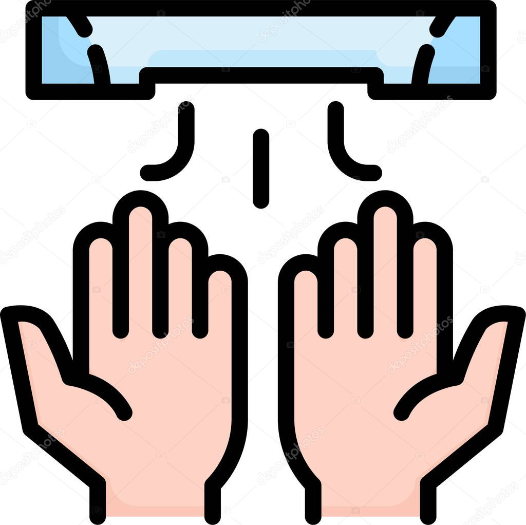 Hand. web icon simple illustration
