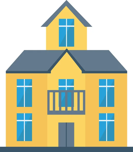 Architect Building Estate Icon Flat Style — Stock Vector