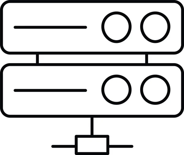 Значок Спільного Використання Сервера Єднання — стоковий вектор