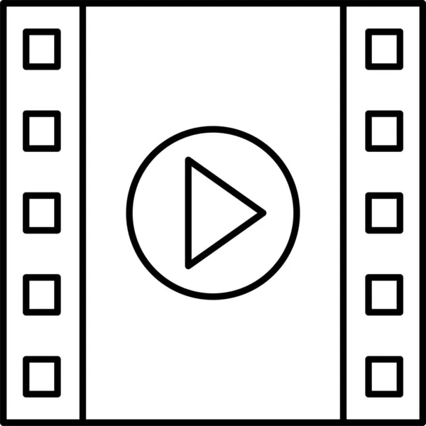 Video Play Streaming Icon — Stockvektor