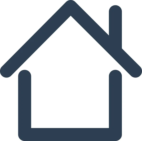 Address Building Home Icon Outline Style —  Vetores de Stock