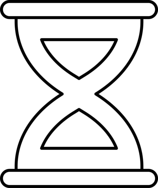 Zaman Sınırı Kronometre Simgesi Ana Hatlar Biçiminde — Stok Vektör