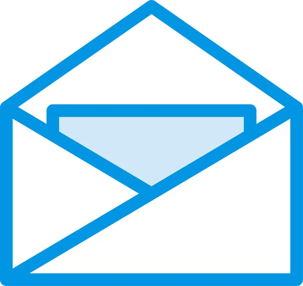 Email Boîte Réception Icône Lettre Dans Style Contour Rempli — Image vectorielle