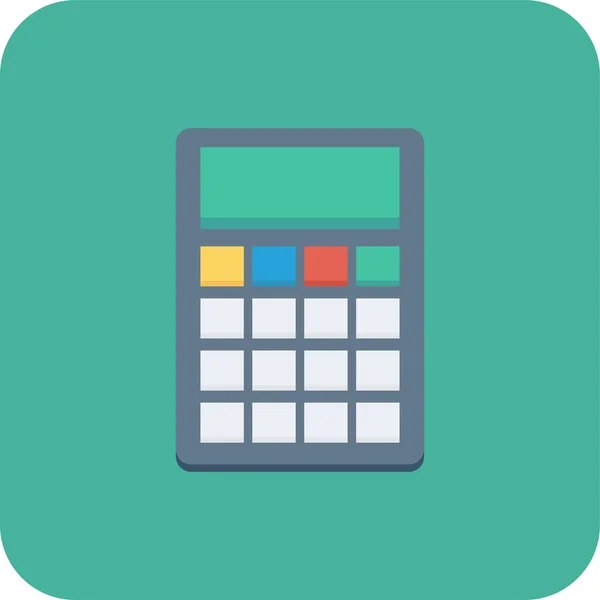 Abacus Accounting Calcular Icono Estilo Plano — Archivo Imágenes Vectoriales