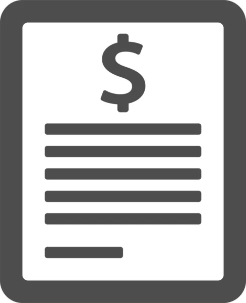 Dollar Bill Vector Icon Money Concept — Vetor de Stock