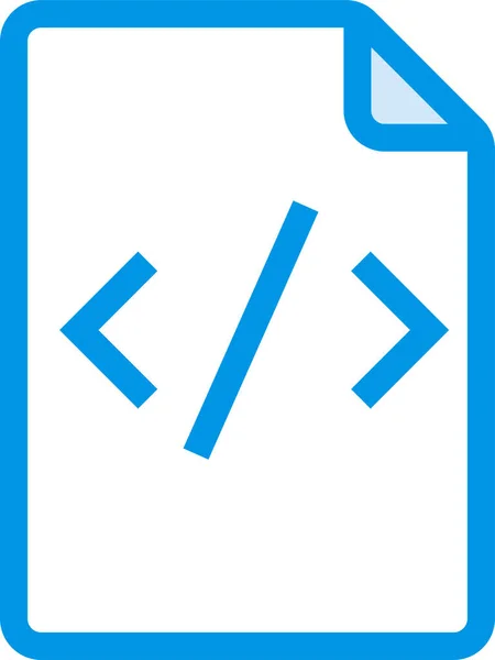 Code Document Documentation Icon Filled Outline Style — стоковый вектор