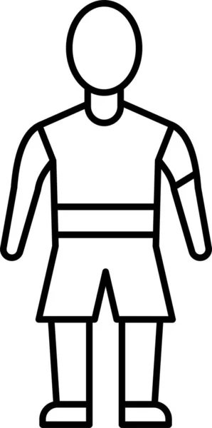 Icona Della Famiglia Avatar Boy Stile Outline — Vettoriale Stock