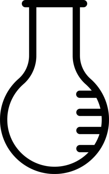 Exerzitienkolben Laborsymbol Umrissstil — Stockvektor