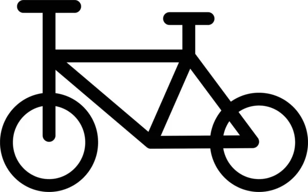 Bicicleta Bicicleta Icono Ejercicio Estilo Esquema — Archivo Imágenes Vectoriales