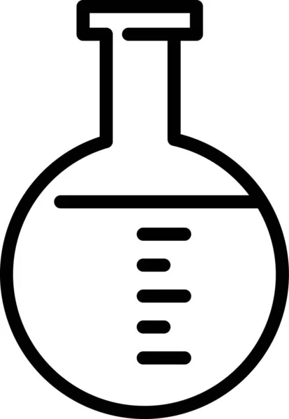 Chemische Chemie Lab Test Icoon Outline Stijl — Stockvector