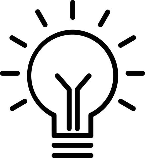 Brainstorm Bulb Creativity Icon — 图库矢量图片