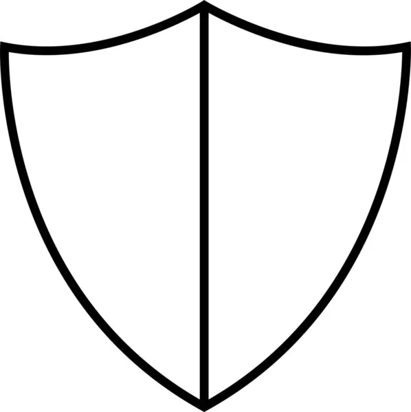 Protección Privacidad Icono Seguridad Estilo Esquema — Archivo Imágenes Vectoriales