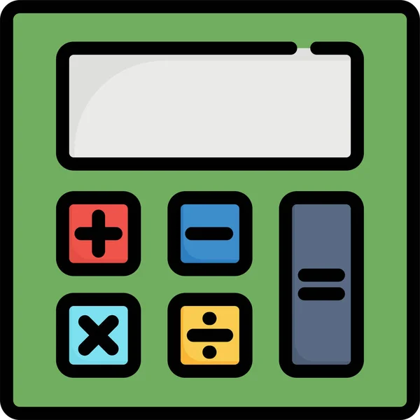 Accounting Business Calculate Icon — Stock Vector