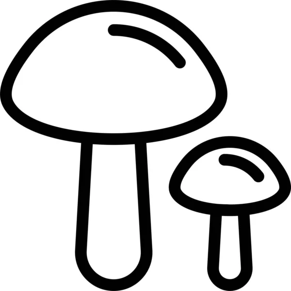 Mushroom Plant Food Icon — Vetor de Stock